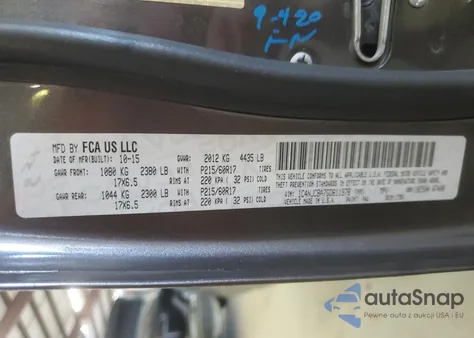 2016 Jeep Compass Sport из США, поврежденный, VIN 1C4NJCBA7GD611978